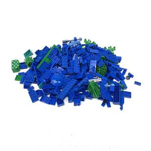 送料無料h53642 LEGO レゴ 約315g 特殊パーツ 青 緑 ブルー グリーン まとめ ジャンク 長期保管品