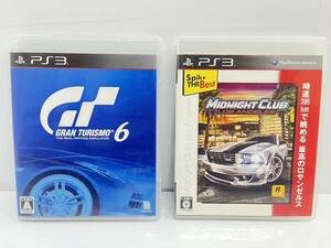 送料無料h53223 SONY PS3 グランツーリスモ6 Midnight Club Los Angeles Spike The Best カーレース 2個セット