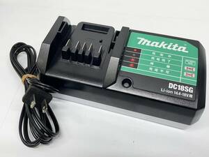 送料無料h53344 makita マキタ 純正 バッテリー 充電器 DC18SGU 14.4V 18V 工具 電動工具 リチウムイオン 比較的美品