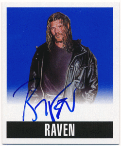 Raven 2014 Leaf Originals Wrestling Blue Signature Auto 25枚限定 ブルーオート 直筆サインカード プロレスラー レイヴェン