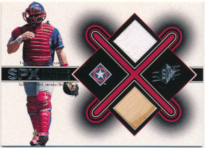 Ivan Rodriguez MLB 2001 Upper Deck UD SPx Winning Materials Jersey Bat ジャージ・バットカード イバン・ロドリゲス