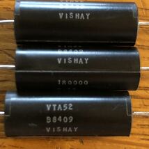 VISHAY foil resistor VTA52 3個 1Ωスピーカーステレオ電子部品デバイス箔抵抗ハーメチック真空管無誘導音響サウンドアンプ_画像2