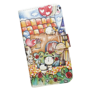 iPhone15 Pro Max　スマホケース 手帳型 プリントケース パンダ 風船 カフェ バラ ハート キャラクター かわいい