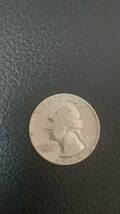 アメリカ　ワシントン　25セントコイン 1965年　_画像1