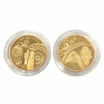 【新品同様】フランス ヨーロッパ通貨統合記念コイン 金貨 655957フラン 3点セット 記念硬貨 記念コイン K24 K22_画像5