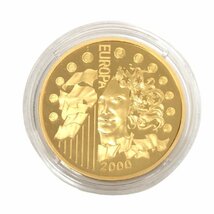 【新品同様】フランス ヨーロッパ通貨統合記念コイン 金貨 655957フラン 3点セット 記念硬貨 記念コイン K24 K22_画像3