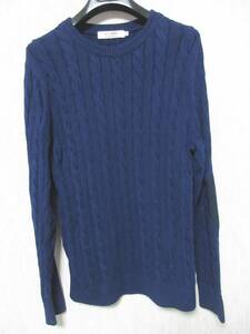 Lutiro Wadou Dressteria le Tiroir de Grardshing Entry Neck Sweater Свитер темно -синий темно -синий M 3582