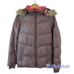 ROXY Roxy ladies down jacket hood removed possible L