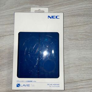 NEC TE507/KAS用カバー＆保護フィルム ネイビーブルー PC-AC-AD018C