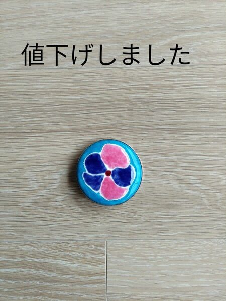 七宝ブローチ ハンドメイド