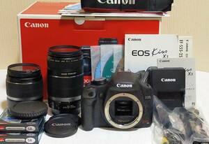 キャノン Canon EOS Kiss x3 ダブルズームキット　総ショット数880回　美品
