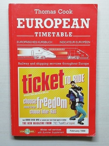 Thomas Cook　EUROPEAN TIMETABLE　1999年2月