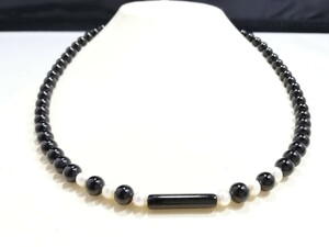 Natural Onyx &amp; Pearl Оригинальное ожерелье Dizin 11021