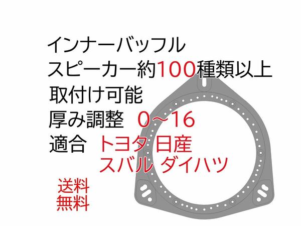 インナーバッフル　　汎用　カーオーディオ　トヨタ　日産　スバル　 ダイハツ