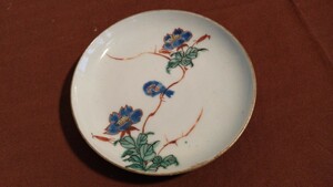  old Kutani old Imari Kutani Imari overglaze enamels painting porcelain bat .. map legume plate appreciation ceramics 1 customer 