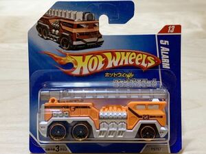 【日本語ショートカード / 新品：未開封】HOT WHEELS ホットウィール ファイブアラーム 消防車 [オレンジ]