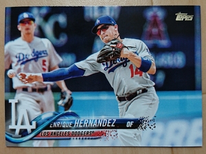 ★KIKE ENRIQUE HERNANDEZ TOPPS 2018 #680 MLB メジャーリーグ エンリケ ヘルナンデス LOS ANGELES DODGERS LA ドジャース キケ