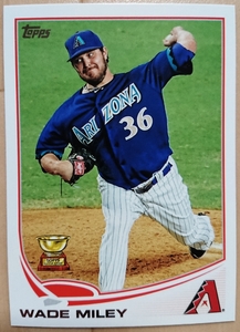 ★WADE MILEY TOPPS 2013 #530 MLB メジャーリーグ ウェイド マイリー MILWAUKEE BREWERS ミルウォーキー ブルワーズ ARIZONA DIAMONDBACKS