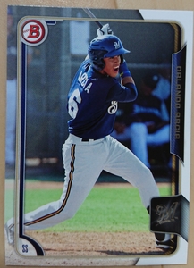 ★ORLANDO ARCIA BOWMAN 2015 #BP135 MLB メジャーリーグ オーランド アルシア MILWAUKEE BREWERS ミルウォーキー ブルワーズ PROSPECT RC