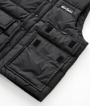 ★送料込★未使用★未開封★ mastermind JAPAN WILD THINGS DACRON HOODED VEST AW22 ダウンベスト マスターマインド 黒 ブラック タグ付_画像4