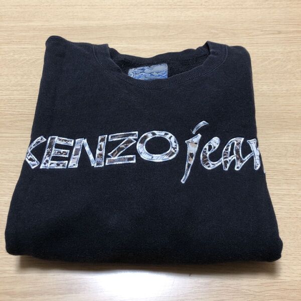 90s KENZO JEANS トレーナー 葛飾北斎 サイズFREE