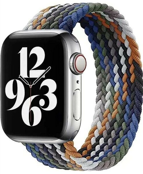 42/44/45mm/Ultra/Ultra2 AppleWatch バンド おしゃれ 色2 編み込み Series 9/8/7/6/5/4/3/2/1/SEに対応