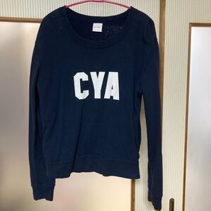 トレーナー moussy ネイビー