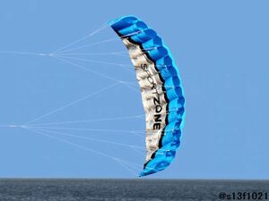 [ free shipping ] sports kite width 2.5m blue 