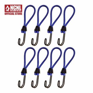 NCNL stretch code blue 8ps.@ twin hook rope hook tent hook rubber hook .. rope trim camp supplies 