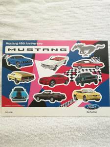 * Ford Mustang Ford MUSTANG not for sale sheets number limitation sticker attaching catalog not for sale beautiful goods 1 point only exhibition USA Mustang po knee super-rare 