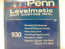 ペン PENN レベルマチック 930 Levelmatic 右巻き ベイトリール オールドリール　(266-135_画像2