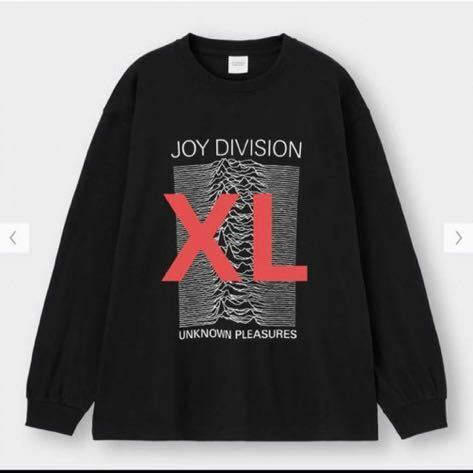 GU Joy Division グラフィックT 長袖　メンズ XL 黒　tシャツ ブラック　gu joy division 新品未使用 ジーユー