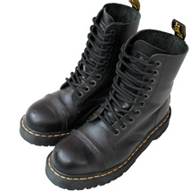 スチールトゥ★Dr.MARTENS ドクターマーチン★10ホールブーツ UK7＝26 10966 10EYE BOOT レースアップ ブラック ストレートチップ i-490_画像2