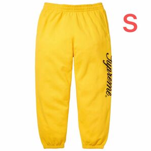 Supreme Raised Script Sweatpant Yellow レイズド スクリプト スウェットパンツ　Sサイズ