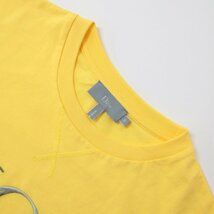 美品 Dior ディオール カットソー Tシャツ トップス イエロー 8(KIDSサイズ) プルオーバー 半袖 ロゴ 刺繍 コットン ブランド ロゴT_画像5