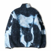 美品 Supreme シュプリーム 21AW THE NORTH FACE ブリーチド デニム フリース ジャケット Bleached Denim Fleece Jacket インディゴ S_画像2