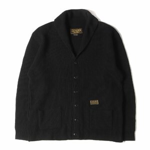 NEIGHBORHOOD ネイバーフッド カーディガン サイズ:XL ショールカラー ニット カーディガン OLD POINT / WN-CARDIGAN.LS ブラック