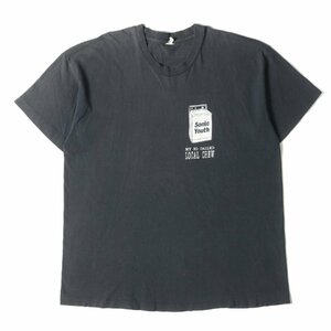 90s SONIC YOUTH Washing Machine ソニックユース ウォッシング・マシーン Tシャツ ブラック 黒 詳細参照(XL位) バンドT ロックT 古着