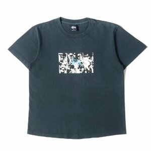 Stussy Stussy T -Fish Размер: м 90 -х годов Старый Стусси Старый Стусси ВМС РЕЙОВЫЙ ЗАКОН ФОТО