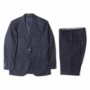 UNITED ARROWS ユナイテッドアローズ GUABELLO MONGANDO 120s ウール セットアップ スーツ GREEN LABEL RELAXING ネイビー 44 / 80