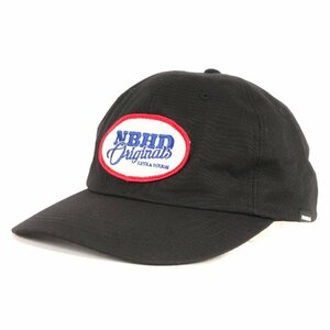 新品 NEIGHBORHOOD ネイバーフッド キャップ 23AW ワッペン付き カツラギ 6パネル キャップ DAD CAP ブラック 黒 帽子 ブランド