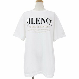 新品 JOURNAL STANDARD ジャーナルスタンダード Tシャツ カットソー トップス ホワイト FREE 半袖 クルーネック ロゴ プリント 23春夏