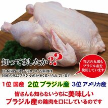 丸鶏肉中抜き800ｇ冷凍 1羽ローストチキン用などに ブラジル産 丸鳥 グリラー サムゲタン 国産ではない ハラール認証 Halal_画像2