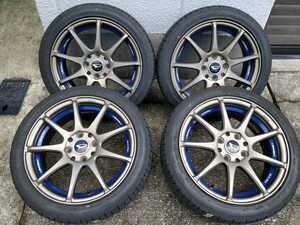 165/50R15 WedsSport SA-70 15x5.5 +45 100-4H マットブロンズ FALKEN ZIEX ZE914F Weds / 良品 コペン L880K 等