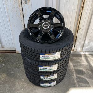 《バイソン　BN-04》 ◆オールシーズンタイヤ195/80R15 グッドイヤーベクターカーゴ　15×6J+33 200系ハイエース・レジアスエース　4本