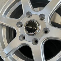 《バイソン　BN-04》 新品スタッドレス195/80R15 グッドイヤーアイスナビカーゴ　15×6J+44 日産　NV350 キャラバン　シルバー_画像5