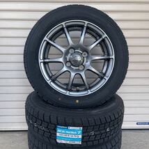 《シュナイダースタッグ》グッドイヤーアイスナビ7◆155/65R14◆NBOXタントムーヴワゴンRラパンアルトトコットスペーシア　スタッドレス_画像2