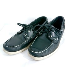 ■セバゴ/デッキシューズ/Docksides/黒レザー/27㌢E/幅広タイプ/9インチWIDE/SEBAGO/モカシン_画像10