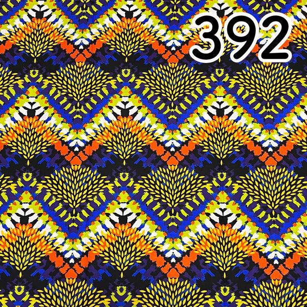 アフリカンバティック　アフリカ布　392