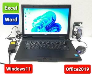 NEC ノートパソコン Windows11 エクセル ワード パワーポイント Celeron Office2019 パソコンセット☆マウス付き☆Excel Word